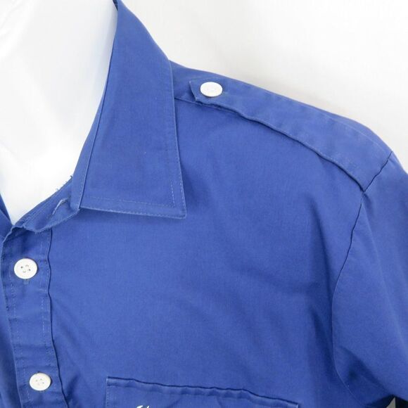 Vintage Tori Richard Aloha Hawaiian Shirt Outrigger Canoe Embroidered Epaulets - Picture 4 of 10